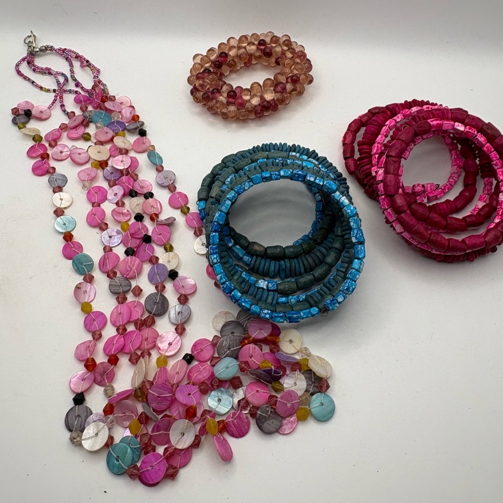 Colorful Beaded Jewelry Set